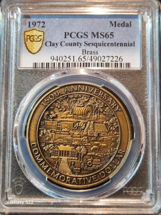1972ǯ PCGS MS65 쥤150ǯǰ﫥ʥݥå1/0˥ɥ