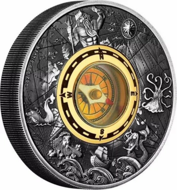 ツバル 2017 - 素晴らしいコンパスコイン - 非常に人気があります