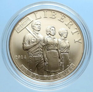 2014 P USA アメリカ合衆国 1964年公民権法投票 シルバードルコイン i97065