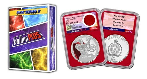 2025年 ブリオンプラス フィルムシリーズ2 マーベル フルスクリーン小道具付き NGCXグレードコイン