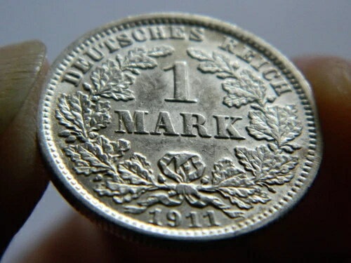 1911 1 (1個) マーク J (銀 .900) - ヴィルヘルム2世 - ドイツ - MS状態