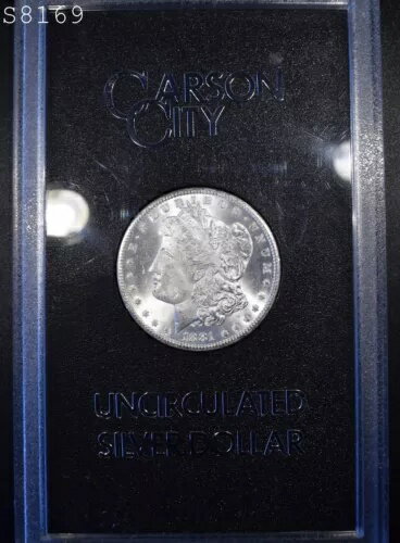 1881-CC *GSA* モルガン銀貨 箱/COAなし "VCH BU" *1点目以降は送料無料*