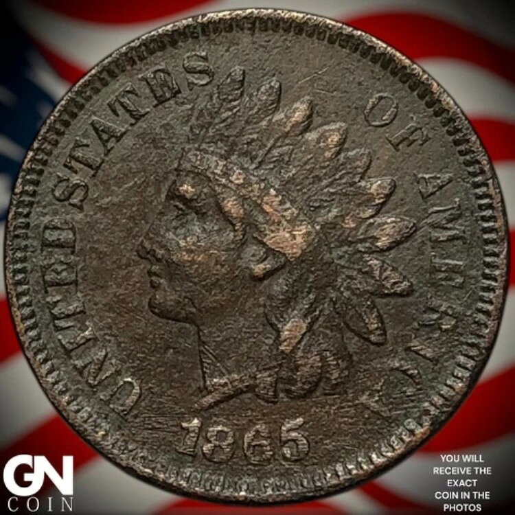 1865年インディアンヘッドセントペニーZ1865