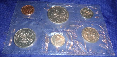 CD088 カナダ 1974年造幣局コインセット（ウィニペグ100年非銀貨UNC付き）