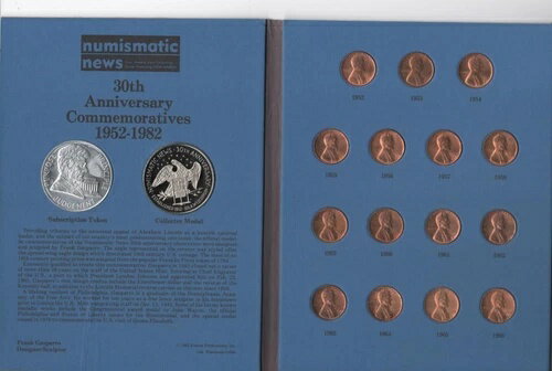 貨幣ニュース 30周年記念 未流通リンカーンセント 1952-1982