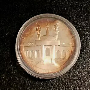1984年 S ロサンゼルス第23回オリンピック記念銀貨 1ドル US BU/UNC トーン