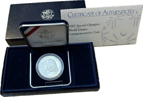 1995-P アメリカ造幣局 スペシャルオリンピックス世界大会記念銀貨プルーフドル
