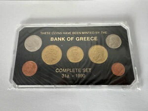ギリシャコイン - ギリシャ銀行 - 1990年 7枚セット - プルーフコイン