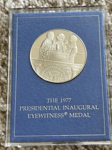 1977年ジミー・カーター大統領就任式目撃者記念メダル スターリングシルバー