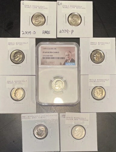 アメリカ製 90%銀貨、未使用、プル