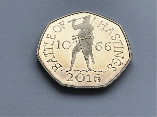 シンプルコインズ 2016年プルーフ50ペンス ヘイスティングスの戦い(3)