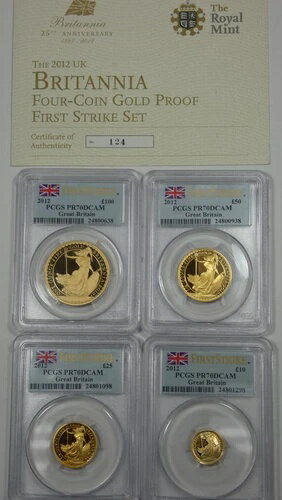 2012年 英国ゴールドプルーフ ?100/50/2