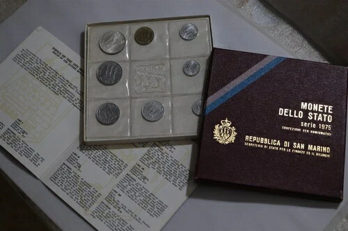 ?? ???? サンマリノ 1975 ミントセット シルバーボックス + COA B79 #90 付き(3)