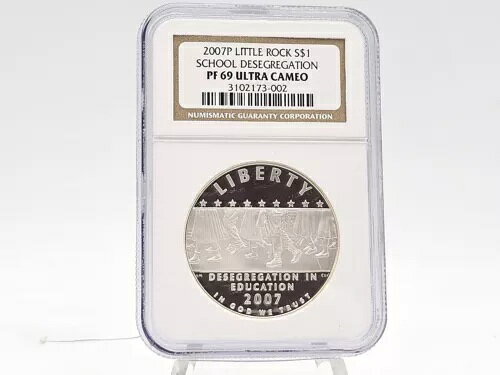 2007-P NGC PF69 ウルトラカメオ リトルロック学校人種差別撤廃 **プルーフ** 73-002