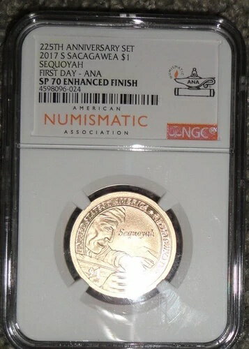 2017-S 創立225周年SACAGAWEA SEQUOYDOLLAR