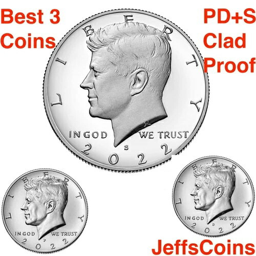 2022年 P D S ケネディ ハーフダラー 2x