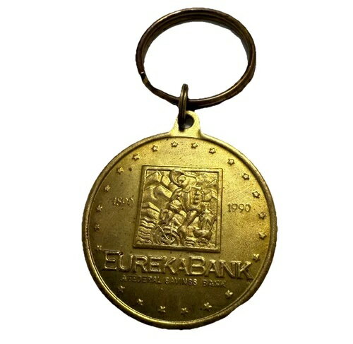 希少!ユーレカバンク センテニアルトークン 1890 - 1990 キーチェーン メンズ レディース バッグチャーム