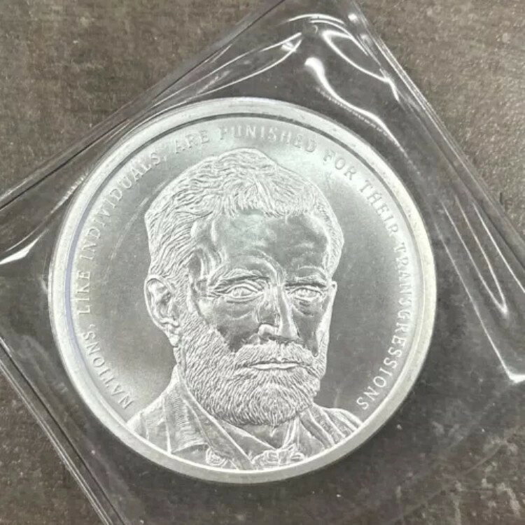 2019 ユリシーズ S グラント 1 オンス 999 シルバー シールド プルーフ コイン - ミニミント。(3)