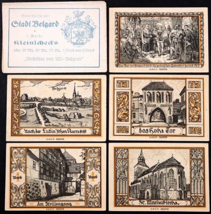 BELGARD / BIA?OGARD「Views Past & Present」コンプリートシリーズ ドイツ語 ノットゲルド ポーランド語