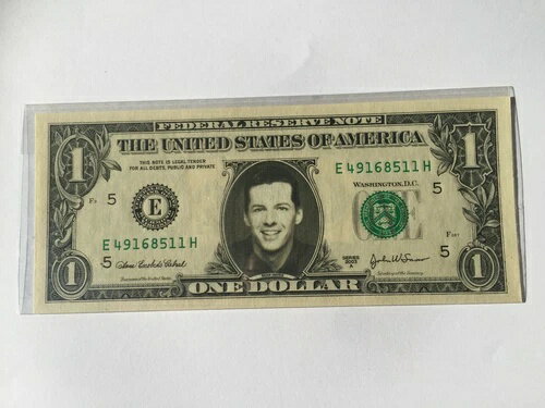 未使用の本物の米ドル紙幣 $ 希少なミントセレブリティ紙幣 ショーン・ヘイズ ウィル＆グレース