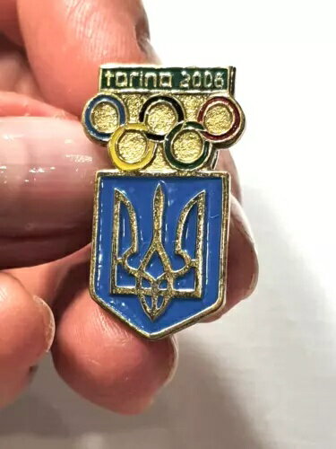 2006年トリノオリンピック イタリア - ウクライナNOC 公式ピンバッジ レア