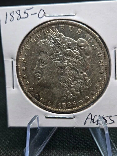 1885-O モルガン銀貨 ? AU ? ニューオーリンズ造幣局 ? 強打 希少(3)