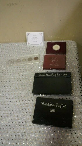コインスターターキット 1979/80 プルーフセットタイプセット 1982 ワシントン 90% シルバー ハーフ #14