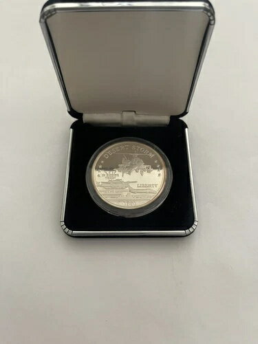 ハットリバー州 25ドル シルバー プルーフコイン 1991年 デザートストーム ヘリコプター ミント