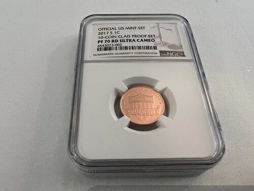 2017-S リンカーン セントクラッド PF セット NGC PF70 RD UC ブラウンラベル トップポップのみ 67