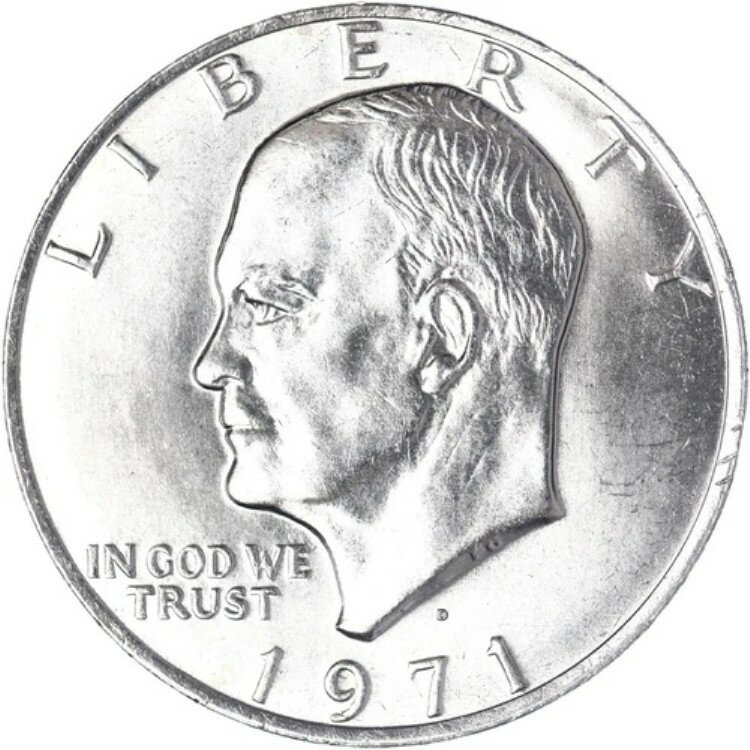 1971年 D アイゼンハワー ドル ジェム BU アイク 米国造幣局コイン 画像参照 Z691(3)