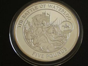 1オンス シルバー 2009 ジブラルタル 5ポンド ワーテルローの戦い イギリスの歴史