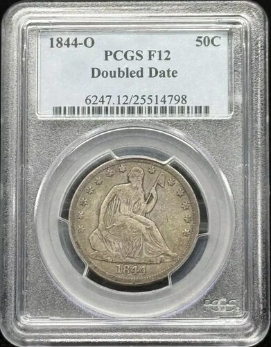 1844ǯ O ʼͳν ϡեɥ PCGS F-12 ֥