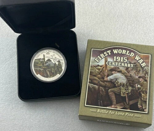 2015年 ソロモン諸島 10ドル カラープルーフ - 第一次世界大戦 ローンパインの戦い