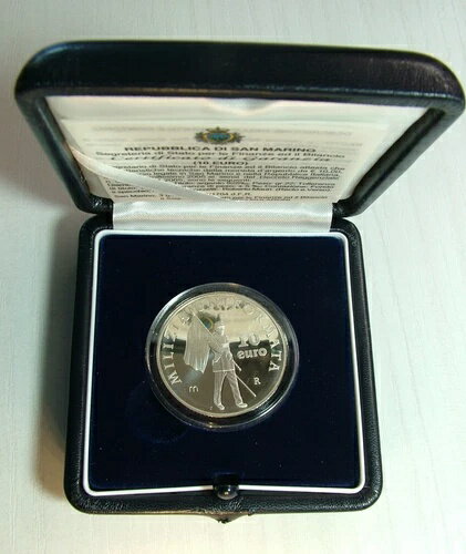 10ユーロ民兵ユニフォームプルーフ オリジナルボックス COA 2005 サンマリノ