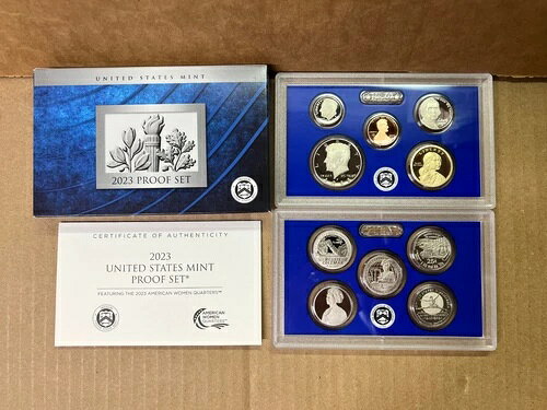 2023 S プルーフセット コイン 10枚セット BOX & COA付き 23RG ボックスエラーなし 帽子なし ベッシー・コールマン