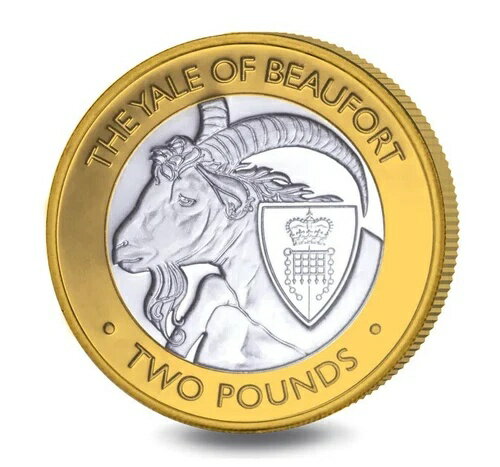 2021年 - イェール・オブ・ボーフォート - 12グラム銀貨プルーフ、選択的金メッキ