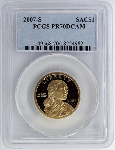 2007-S プルーフ サカガウィア / ネイティブアメリカン ドル PCGS PR70DCAM 70