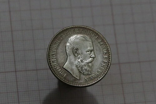 ?? ???? ドイツ プロイセン 1888年 フリードリヒ3世の死 プルーフ シルバー 28mm B68 #Z1480