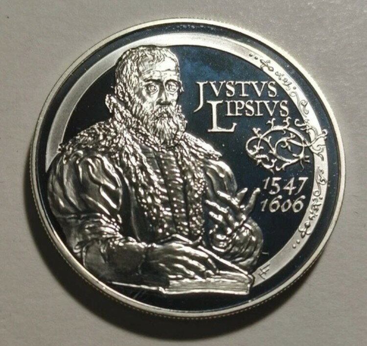 コレクター向けシルバースターリングプルーフコイン 10ユーロ ユストゥス・リプシウス 2006年 ベルギー