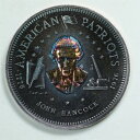 レッチャーミントのアメリカン・ペイトリオッツ・ジョン・ハンコック .999 銀貨と金貨