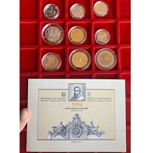 1994年プルーフシリーズ 染料9値 UNC証明書付き