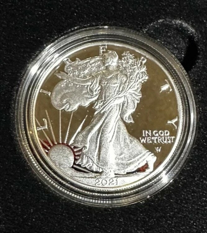 2021年新登場 アメリカンイーグルコイン 21EMN 1オンス シルバープルーフコイン 米国造幣局 サンフランシスコ