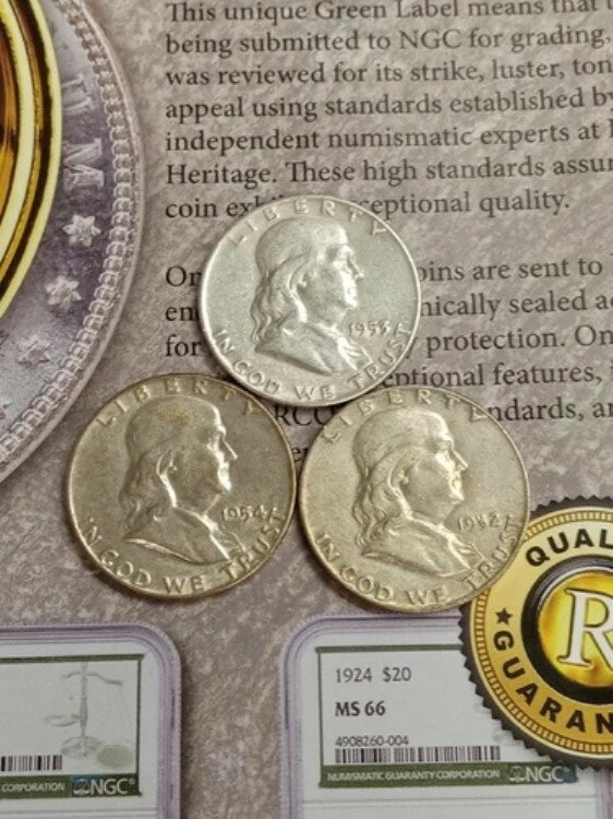 3 シルバー ミックス ミント＆デーツ フランクリン ハーフダラー TP-3887