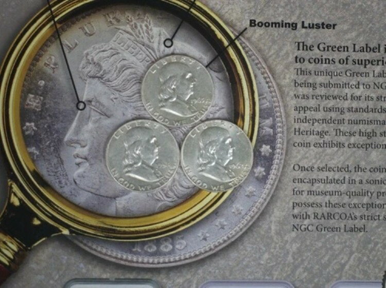 シルバー3枚セット ミックスミント＆デーツ フランクリン ハーフドル 非常に美品 TP-7337