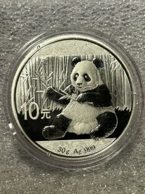 2017年 シルバーチャイナパンダ 10元 BOX5