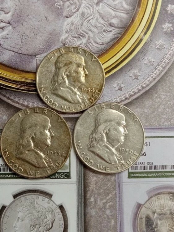 3 シルバー ミックス ミント＆デーツ フランクリン ハーフダラー TP-3879