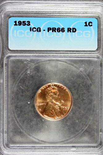 1953年 - ICG PR66RD リンカーン セント!! #B21213(3)