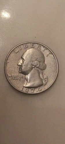 楽天WORLD RESOURCE【KING店】1974年米国ワシントンクォーター、中心から外れたミスストラック、ミントエラージェム、BU