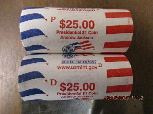 2008年米国造幣局アンドリュー・ジャクソンDミント大統領ドルロールDミントのみ!!!!! #3