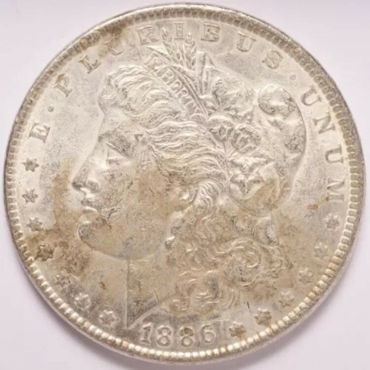 1886年モルガン銀貨 AU